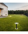 9W Gartenleuchte Pollerleuchte mit Schirm - IP54, dunkelgrau, 3000K, inkl. Leuchtmittel