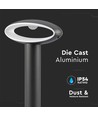LED Pollerleuchte 30 cm 9W IP54 Dunkelgrau - 230V, 4000K, inkl. Leuchtmittel
