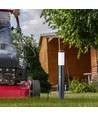 Pollerleuchte - 60 cm, PIR-Sensor, Fassung, Edelstahl, IP44, Schwarz