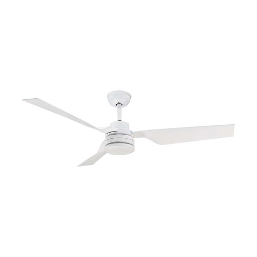 65W Deckenventilator - Weiß mit RF-Steuerung, 3 weiße Flügel, AC-Motor (52 Zoll)