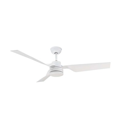 65W Deckenventilator - Weiß mit RF-Steuerung, 3 weiße Flügel, AC-Motor (52 Zoll)