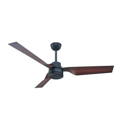 Deckenventilator 65W - Bronze mit RF-Steuerung, 3 braune Flügel, AC-Motor (52 Zoll)