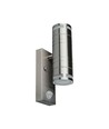 GU10 Wandleuchte Up/Down mit Sensor - IP44 Außenbereich, Edelstahl, ohne Leuchtmittel