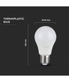 E27 12W dimmbare LED-Lampe - A60, Samsung LED-Chip