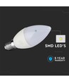 5,5W LED-Kerzenlampe E14 - Samsung Chip, 4000K, dimmbar