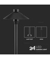 7W LED Gartenstrahler mit Erdspieß / Ständer - Samsung LED Chip, IP65, schwarz, 2-in-1 Gartenlampe