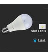 E27 17W dimmbare LED Birne - A65, Samsung LED Chip, 1521lm, 6400K, weißer Kunststoff