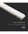 V-Tac 120cm Leuchte inkl. Solarpanel - 18W, CCT(3-in-1), Sensor, RF Fernbedienung, IP65 Außenbereich