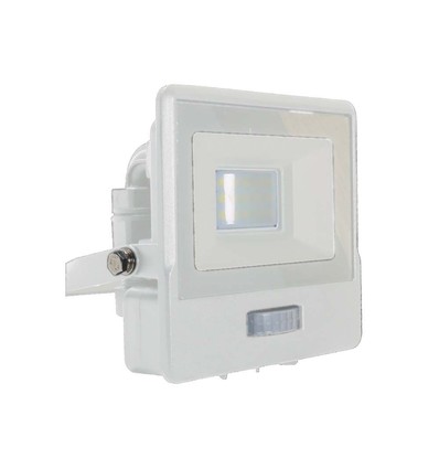 10W Projektor - PIR Sensor, Samsung Chip, 6500K, Weißes Gehäuse