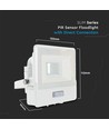 10W Projektor - PIR Sensor, Samsung Chip, 6500K, Weißes Gehäuse