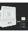 10W Projektor - PIR Sensor, Samsung Chip, 6500K, Weißes Gehäuse