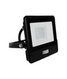 20W LED Flutlicht mit Sensor - Samsung LED Chip, IP65, schwarz, 1m Kabel, kaltweiß