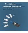 LEDlife rWave CCT Controller - Push-Dim, 12V (96W), 24V (192W), Entlastung an beiden Enden