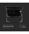 50W LED Flutlicht mit Sensor - Samsung LED Chip, IP65, schwarz, 6500K, 5 Jahre Garantie