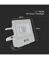 10W LED-Flutlicht mit Sensor - Weiß, Samsung LED-Chip