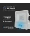 10W LED-Flutlicht mit Sensor - Weiß, Samsung LED-Chip