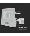 10W LED-Flutlicht mit Sensor - Weiß, Samsung LED-Chip