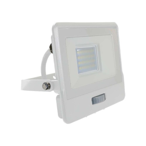 20W LED Flutlicht mit Sensor, Samsung LED Chip - 4000K, weiß, IP65, PIR Sensor, Außenbereich