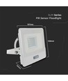 20W LED Flutlicht mit Sensor, Samsung LED Chip - 4000K, weiß, IP65, PIR Sensor, Außenbereich