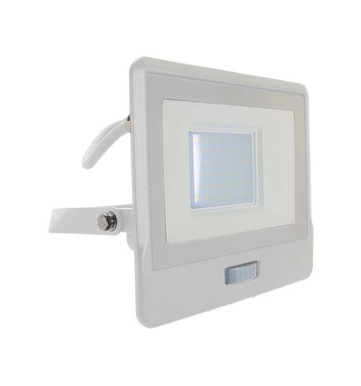 30W LED Flutlicht mit Sensor - Samsung LED Chip, IP65, 4000K, 1m Kabel, Außenbereich