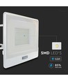 50W Fluter - PIR-Sensor, Samsung-Chip, 1m Kabel, 4000K, weißes Gehäuse, Arbeitsleuchte