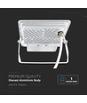 50W Fluter - PIR-Sensor, Samsung-Chip, 1m Kabel, 4000K, weißes Gehäuse, Arbeitsleuchte