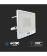 50W Fluter - PIR-Sensor, Samsung-Chip, 1m Kabel, 4000K, weißes Gehäuse, Arbeitsleuchte