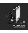 20W LED-Fluter - Samsung Chip, Direkte Verbindung, 4000K, Schwarzes Gehäuse