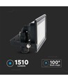 20W LED-Flutlichtstrahler - Samsung-Chip, Direktanschluss, 6500K, schwarzes Gehäuse
