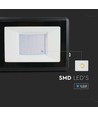 30W LED Flutlicht, Samsung LED Chip - IP65, Kaltweiß, Schwarz, integrierte Anschlussbox, Außenbereich