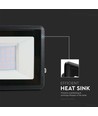 30W LED Flutlicht, Samsung LED Chip - IP65, Kaltweiß, Schwarz, integrierte Anschlussbox, Außenbereich