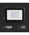 30W LED Flutlicht, Samsung LED Chip - IP65, Kaltweiß, Schwarz, integrierte Anschlussbox, Außenbereich