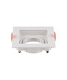 GU10 Einbaustrahler - Quadratisch, weiß, 102x102 mm, Ausschnitt: 95x95 mm, IP20, ohne Leuchtmittel