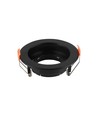 GU10 Einbaustrahler - Rund, schwarz, PC-Kunststoff, innen/außen, Loch: Ø8,5 cm, Maß: Ø10,2 cm