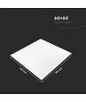 60x60 LED Panel, 45W - Samsung LED Chip, 5 Jahre Garantie, weißer Rahmen