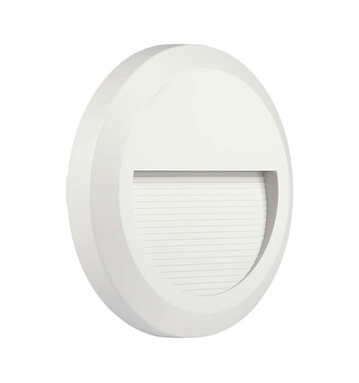 2W runder LED Treppenspot - Weiß, 3000K, IP65, Innen- und Außenbereich