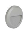 2W Ø15cm LED Pollerleuchte / Treppenlicht - Rund, grau, IP65, 3000K, inkl. Leuchtmittel
