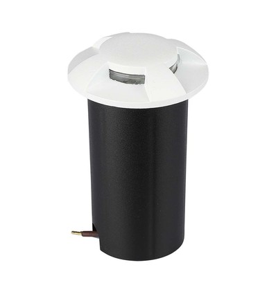 1W LED Bodeneinbaustrahler / Treppenlicht, 12V - IP67, 3000K, Ø60mm, schwarz, Loch: Ø4,3cm
