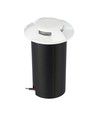 1W LED Bodeneinbaustrahler / Treppenlicht, 12V - IP67, 3000K, Ø60mm, schwarz, Loch: Ø4,3cm