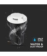 1W LED Bodeneinbaustrahler / Treppenlicht, 12V - IP67, 3000K, Ø60mm, schwarz, Loch: Ø4,3cm