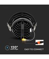 20W Ø16cm LED Einbaupanel mit Samsung LED Chip - 1780lm, 3000K, schwarz, Ausschnitt: Ø15 cm, 5 Jahre Garantie
