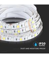 5m 11W/m LED Strip - 12V, IP20, 60 LED pro Meter, 4000K, SMD 5050