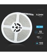 5m 8W/m strahlwassergeschützter LED Strip - 24V, IP65, 120 LED pro Meter, 6500K
