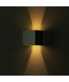 11W LED Wandleuchte - Bridgelux Chip, 3000K, Grau, quadratisch, Aluminium, IP65