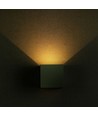 11W LED Wandleuchte - Bridgelux Chip, 3000K, Grau, quadratisch, Aluminium, IP65