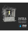 11W LED Wandleuchte - Bridgelux Chip, 3000K, Grau, quadratisch, Aluminium, IP65