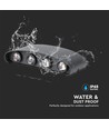 7W LED Wandleuchte, schwarz - IP65, 3000K, doppelter Lichtstrahl, Außen
