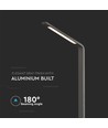 6W Gartenlampe, 80cm, IP65 - Grau, 810lm, 4000K, Außen Pollerleuchte