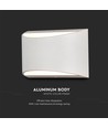 10W LED Wandleuchte mit Up/Down Light - Bridgelux Chip, IP54, weiß, 4000K