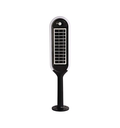 5W Solara LED Gartenlampe mit Sensor - Solar, IP65, 400lm, schwarz/weiß, inkl. Erdspieß und Batterie